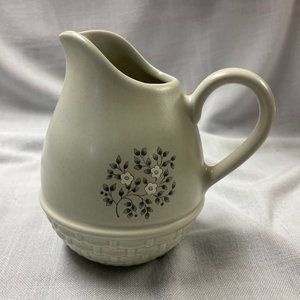 Pfaltzgraff Heirloom Pitcher, Basket Weave look, Basketweave 6 1/2"